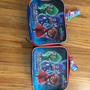 2 NEW PJ MASK LUNCH BAGS 🤗